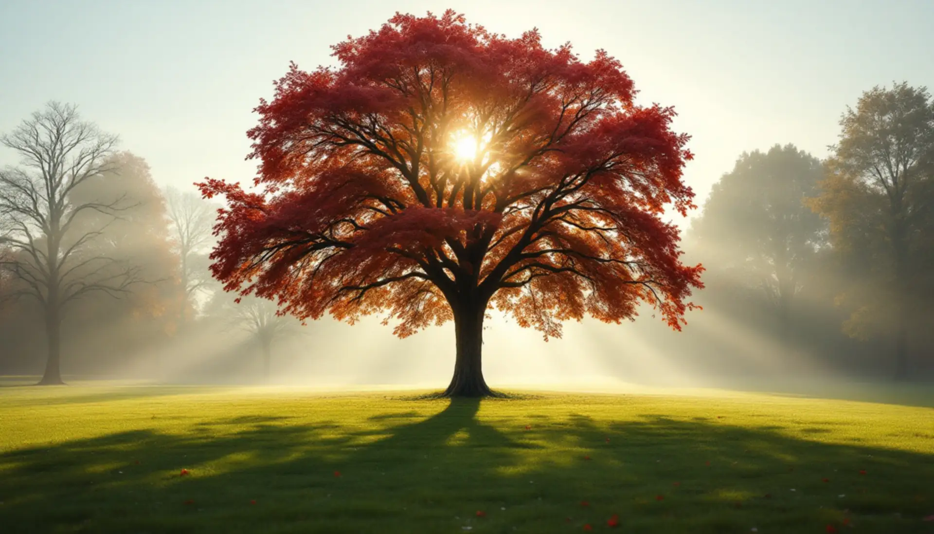 A great copper beech tree with deep copper-red leaves standing in a green park at morning, CopperPolicy personal loan requests $100 to $5,000